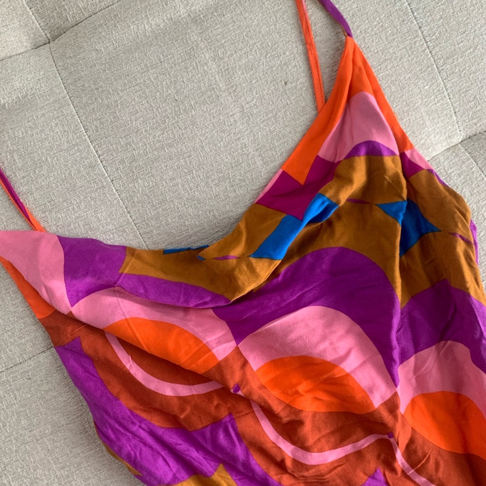Patterned Slip Dress - Picture 3 of 5